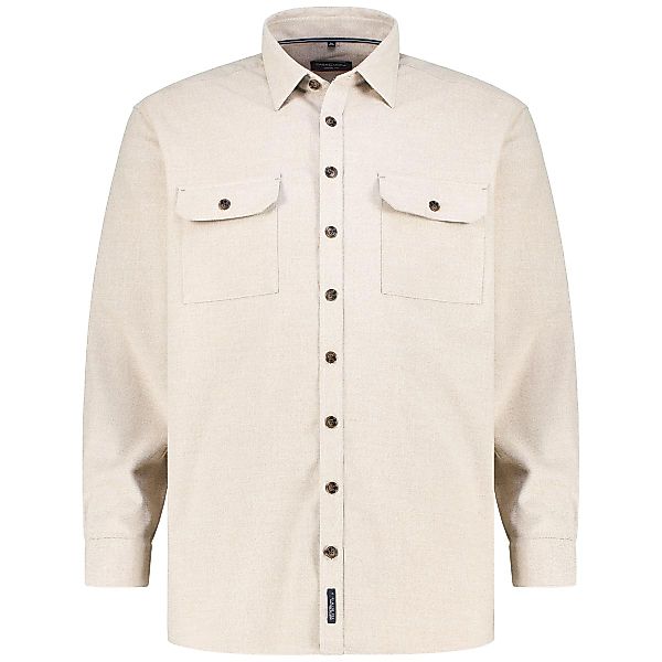 CASA MODA Overshirt aus Baumwolle Farbe beige Größe: 5XL günstig online kaufen