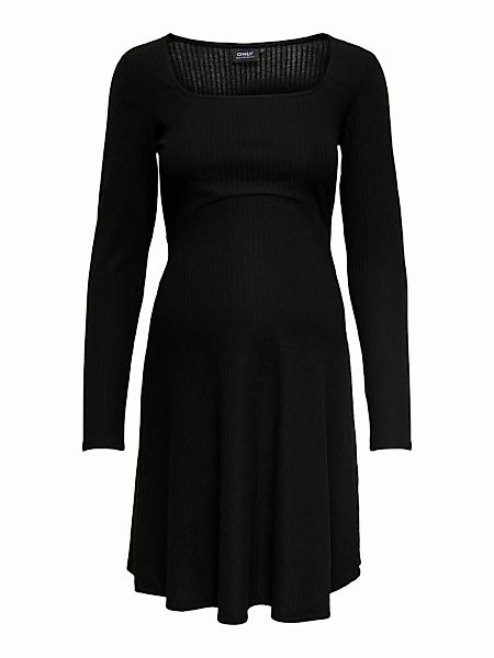ONLY Karreeausschnitt Kleid Damen Schwarz günstig online kaufen