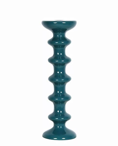 Kerzenleuchter Slave keramik blau / Keramik - H 30 cm - Maison Sarah Lavoin günstig online kaufen