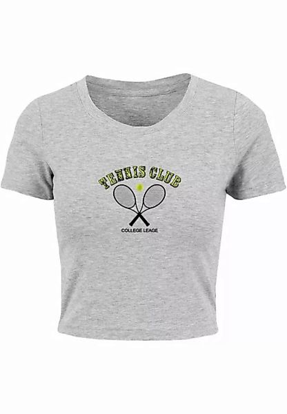 Merchcode T-Shirt Merchcode Damen Ladies Tennis Club Cropped Tee (1-tlg) günstig online kaufen