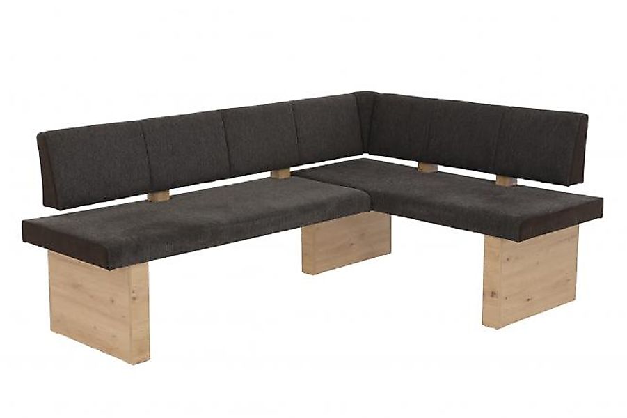 Eckbank 140x200 re/li montierbar LINN-EB von Hela Webstoff braun günstig online kaufen