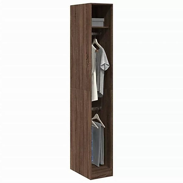 vidaXL Kleiderschrank Kleiderschrank Braun Eichen-Optik 30x50x200 cm Spanpl günstig online kaufen