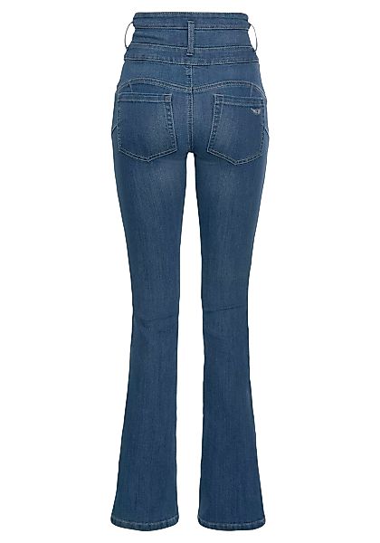 Arizona Bootcut-Jeans mit extrabreitem Bund High Waist günstig online kaufen