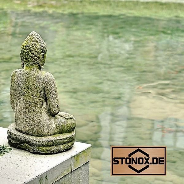 Basanit Skulptur Buddha Ganganagar Mit Geste Der Furchtlosigkeit günstig online kaufen