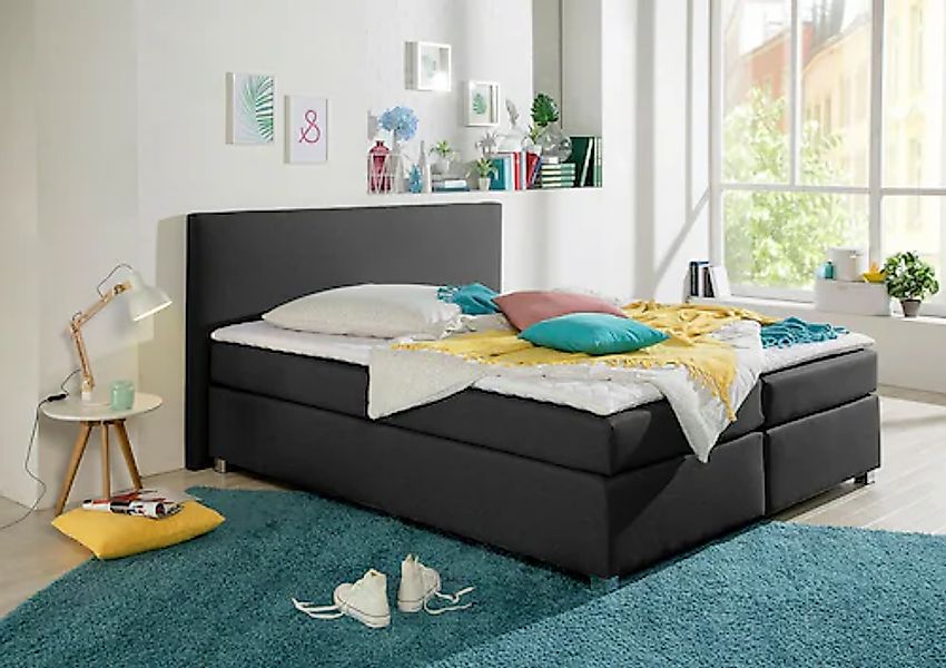 Home affaire Boxspringbett »Eliana« inkl. Topper, in 4 Breiten, 3 Matratzen günstig online kaufen