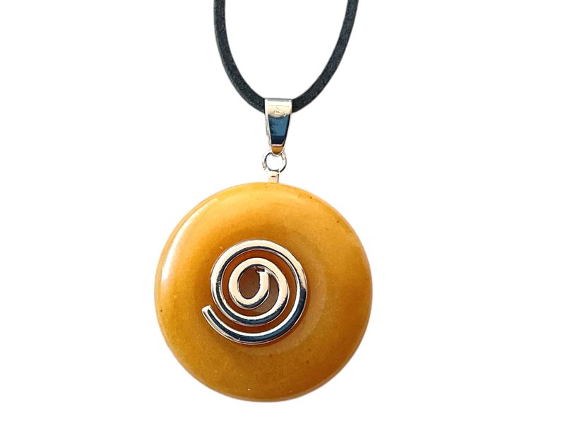 Steinfixx® Lange Kette echter Edelsteindonut 30 günstig online kaufen