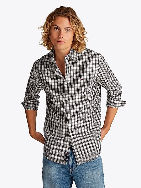 Tommy Jeans Langarmhemd "TJM REG POPLIN CHECK LS SHIRT" günstig online kaufen