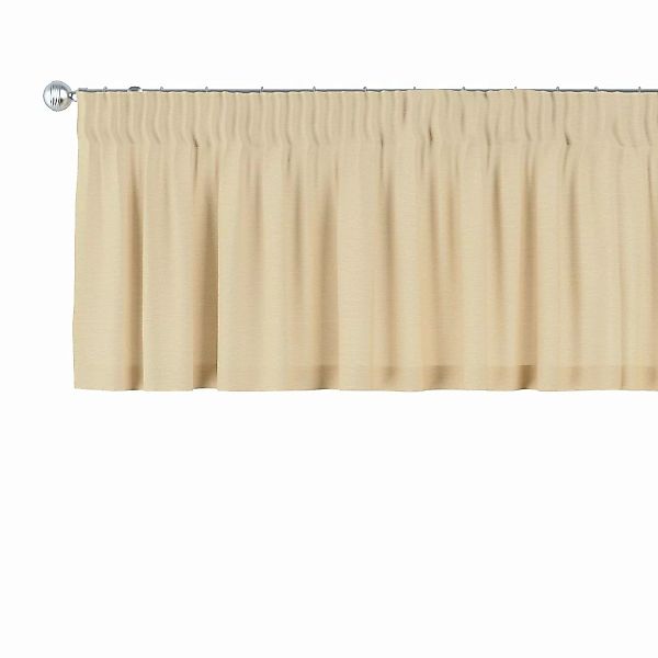 Kurzgardine mit Kräuselband, vanille, 260 x 40 cm, Loneta (133-03) günstig online kaufen