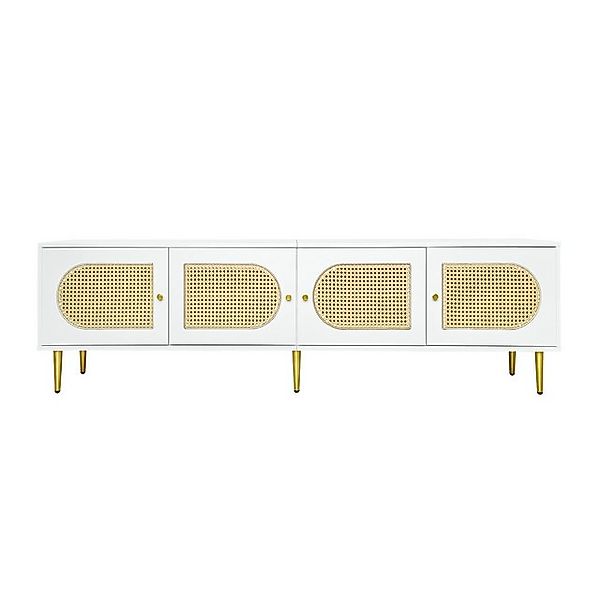 Gotagee TV-Schrank Rattan TV-Möbel 180x40x50 cm Für 80 Zoll TV-Schränke Reg günstig online kaufen