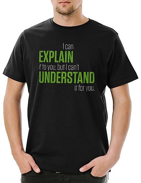 Urban Backwoods Print-Shirt I Can Explain It To You Herren T-Shirt Lehrer F günstig online kaufen