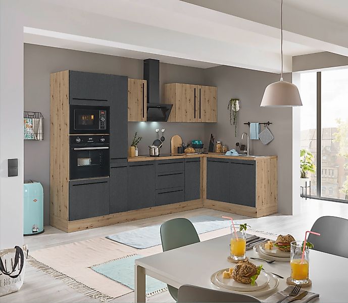 KOCHSTATION Winkelküche "Florida, Stellbreite 300x165 cm" wahlweise mit E-G günstig online kaufen