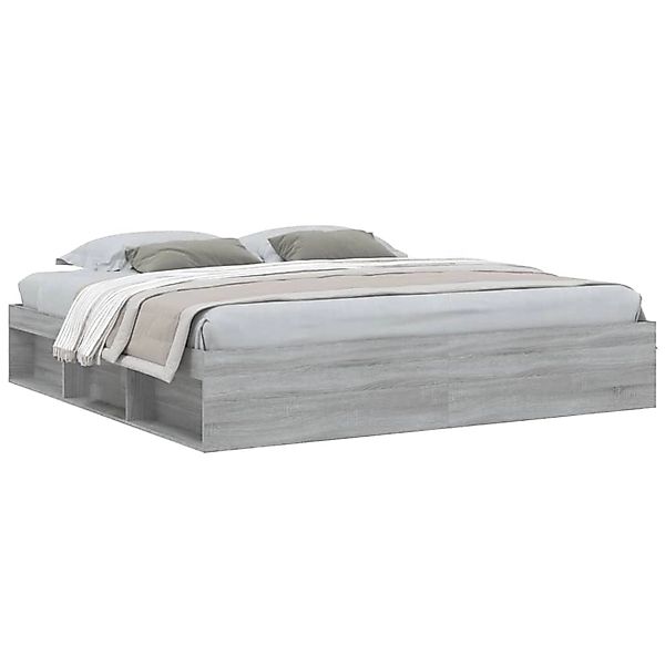 vidaXL Bettgestell Grau Sonoma 200x200 cm1909763 günstig online kaufen