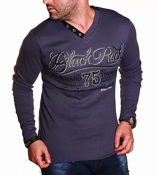 BLACKROCK 2-in-1-Langarmshirt Langarm Shirt Longsleeve Henleyshirt mit Farb günstig online kaufen