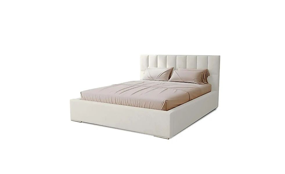 Polsterbett mit Stauraum Draven ¦ weiß ¦ Maße (cm): B: 155 H: 100 Betten > günstig online kaufen