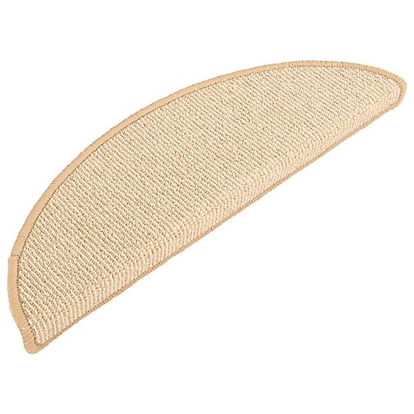 VidaXL Treppenmatten 15 Stk. Creme 65x21x4 cm günstig online kaufen