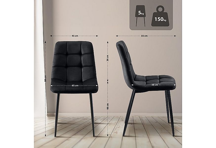 CLP Esszimmerstuhl Tilde, mit Rückenlehne, Metallgestell, bis 150 kg günstig online kaufen