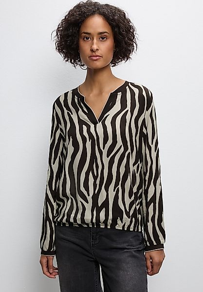 STREET ONE Langarmbluse mit All-Over Print günstig online kaufen