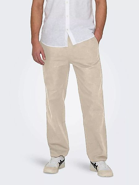 ONLY & SONS Trainingshose "ONSSINUS LOOSE 0007 COT LIN PANT NOOS" günstig online kaufen