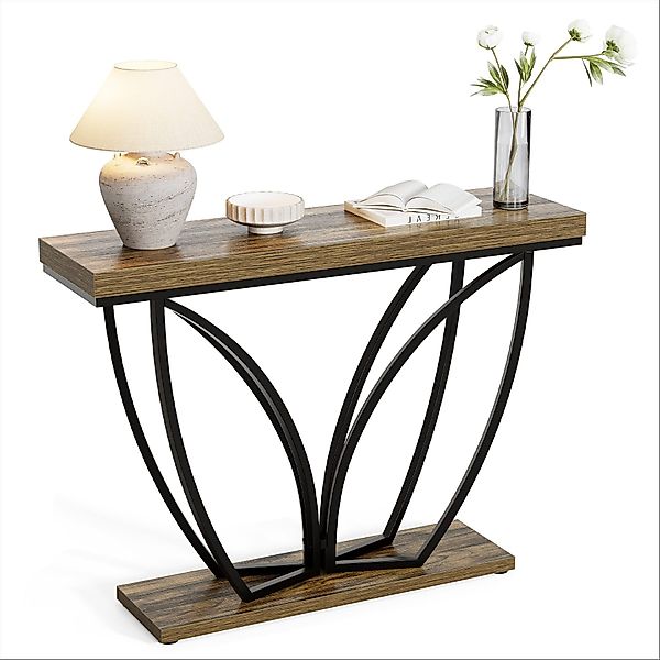 Tribesigns Konsolentisch 105 cm industrielles Sofatisch günstig online kaufen