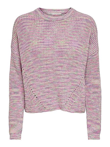 ONLY Multi Colored Knitted Pullover Damen Violett günstig online kaufen