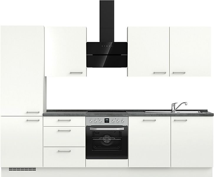 nobilia® Küchenzeile »"Laser II", Ausrichtung wählbar, Breite 300 cm« vormo günstig online kaufen