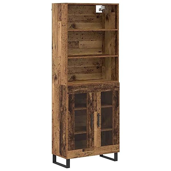 vidaXL Highboard Altholz 69,5 x 34 x 180 cm Holzwerkstoff 3403189 günstig online kaufen