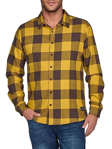 riverso Flanellhemd Herren langarm Kariert Regular Fit RIVArne günstig online kaufen