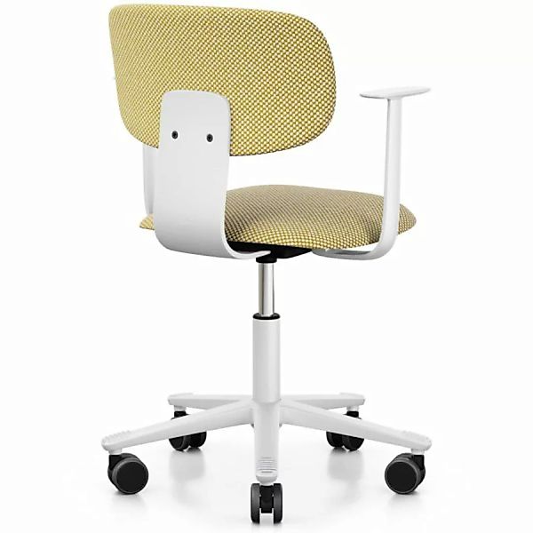 HAG Tion 2160 Bürostuhl weiß - Sitz u. Rücken gepolstert - Stoff Sisu 405 günstig online kaufen