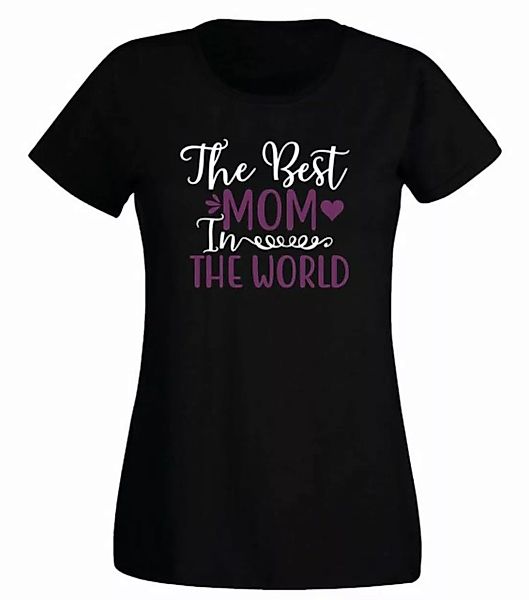 G-graphics T-Shirt Damen T-Shirt - The best Mom in the world Slim-fit, mit günstig online kaufen