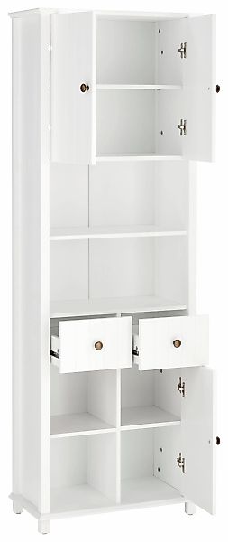 Home affaire Hochschrank "Vili", Badezimmerschrank, Höhe 175 cm, 2 Schublad günstig online kaufen