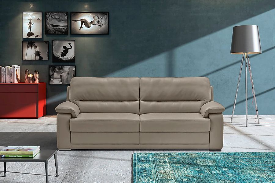 Egoitaliano 2,5-Sitzer "Doris, modernes Designersofa, Ledersofa mit erstkla günstig online kaufen