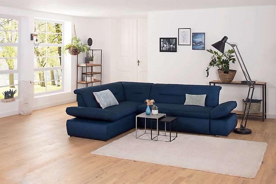 Home affaire Ecksofa "Avesa L-Form" Wahlweise mit Arm- und Bettfunktion, B/ günstig online kaufen