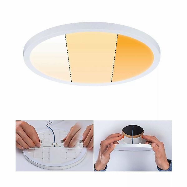 Paulmann LED-Panel Areo dimtowarm eckig weiß 23cm günstig online kaufen