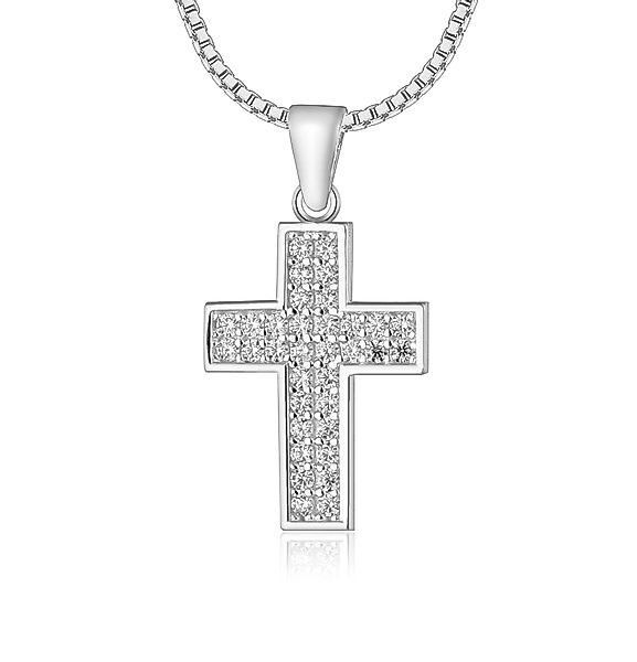 NAHLE Kette mit Anhänger Kreuz Silberkette günstig online kaufen