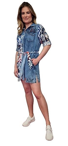 Gio Milano Sommerkleid G28-5105, in Denim günstig online kaufen