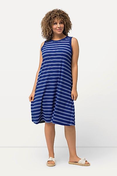 Ulla Popken Jerseykleid Midikleid Rippjersey A-Linie günstig online kaufen