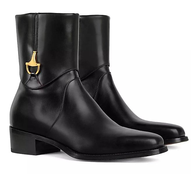 GUCCI Horsebit Ankle Stiefel Bootsschuh Ikonische Horsebit-Detail als Homma günstig online kaufen