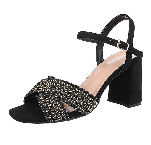 Ital-Design Bequeme Sandalen mit Blockabsatz - Ideal für jeden Anlass Sanda günstig online kaufen