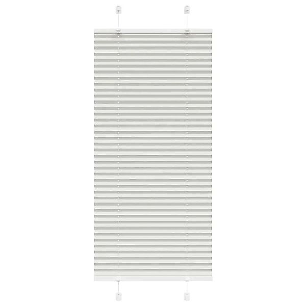 vidaXL Plissee Hellgrau 65x150 cm Stoffbreite 64,4 cm Polyester 4015340 günstig online kaufen