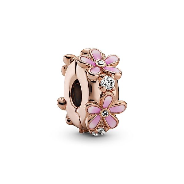 Pandora Bead Pandora Clip Rosafarbenes Gänseblümchen günstig online kaufen