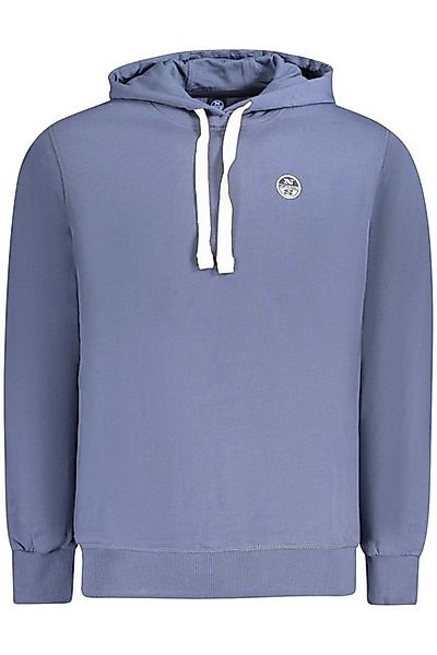 North Sails Sweatshirt Herren Langarm-Sweatshirt Blau mit Kapuze und günstig online kaufen