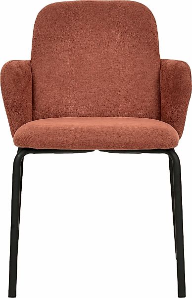 Essentials Stapelstuhl "Paddy" () 1 Stk.mit Bezug, braun-rot günstig online kaufen