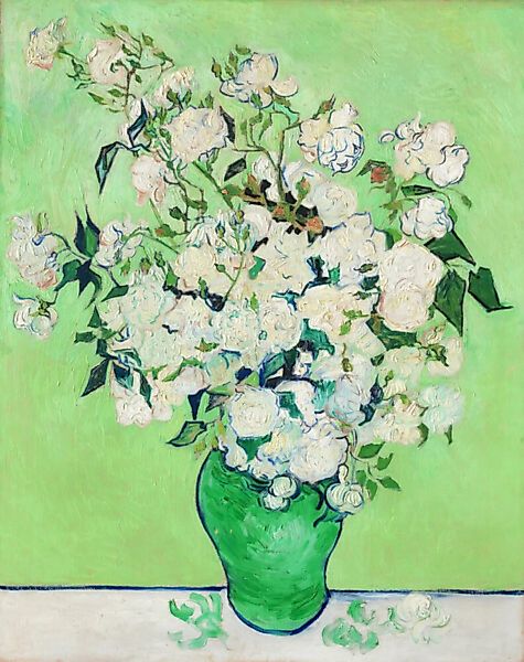 Poster / Leinwandbild - Rosen Von Vincent Van Gogh günstig online kaufen