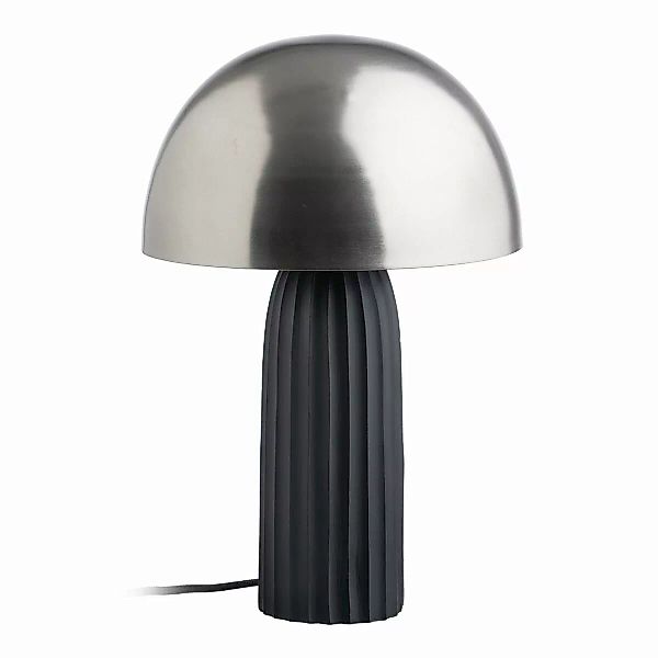 Tischlampe Schwarz Metall Silber 24 X 24 X 37 Cm günstig online kaufen
