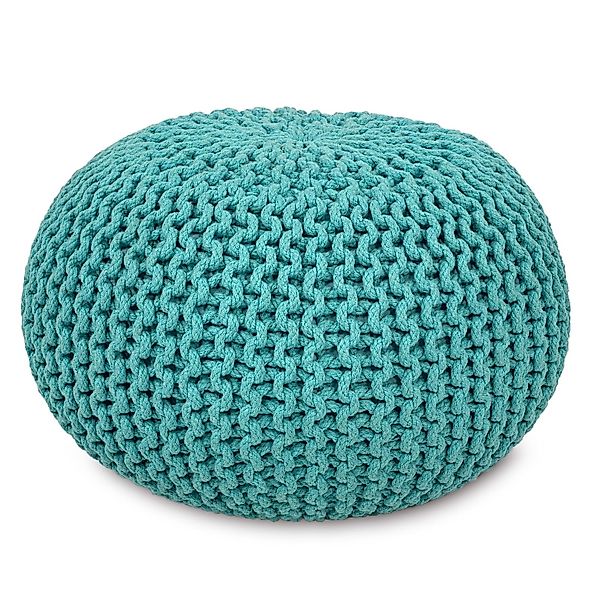 Amagohome Sitzhocker Sitzpouf Strickhocker Pouf Ø45 günstig online kaufen