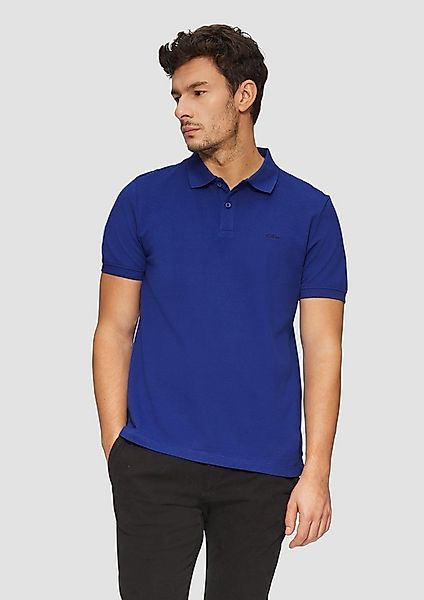 s.Oliver Kurzarmshirt Polo-Shirt Poloshirt aus Baumwollpiqué günstig online kaufen