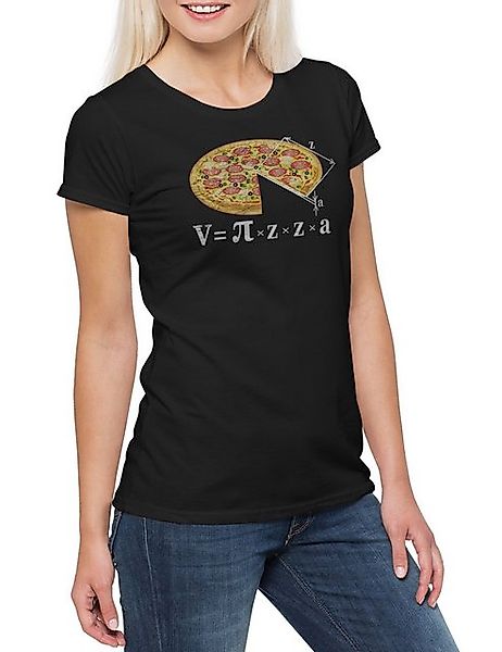 Urban Backwoods Print-Shirt V = Pizza I Damen T-Shirt Lehrer Fun Teacher Pr günstig online kaufen