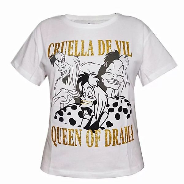Disney Print-Shirt Disney Cruella Devil Damen kurzarm T-Shirt Shirt Gr. XS günstig online kaufen