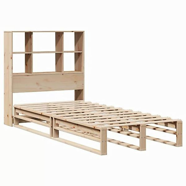 vidaXL Bett Massivholzbett mit Regal ohne Matratze 75x190 cm günstig online kaufen