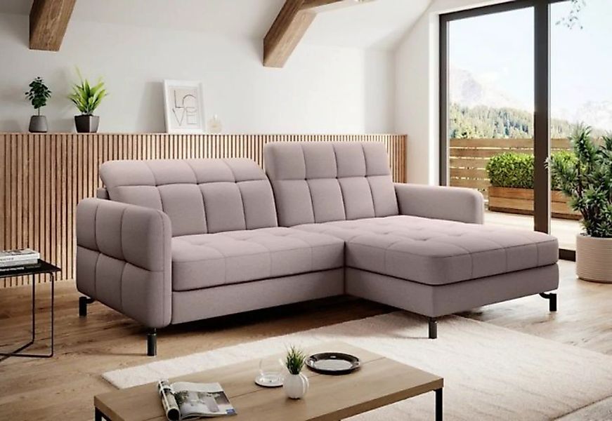 Eltap Ecksofa LORELLE Ausklappbare Couch im Skandinavischen Stil, Schlaffun günstig online kaufen